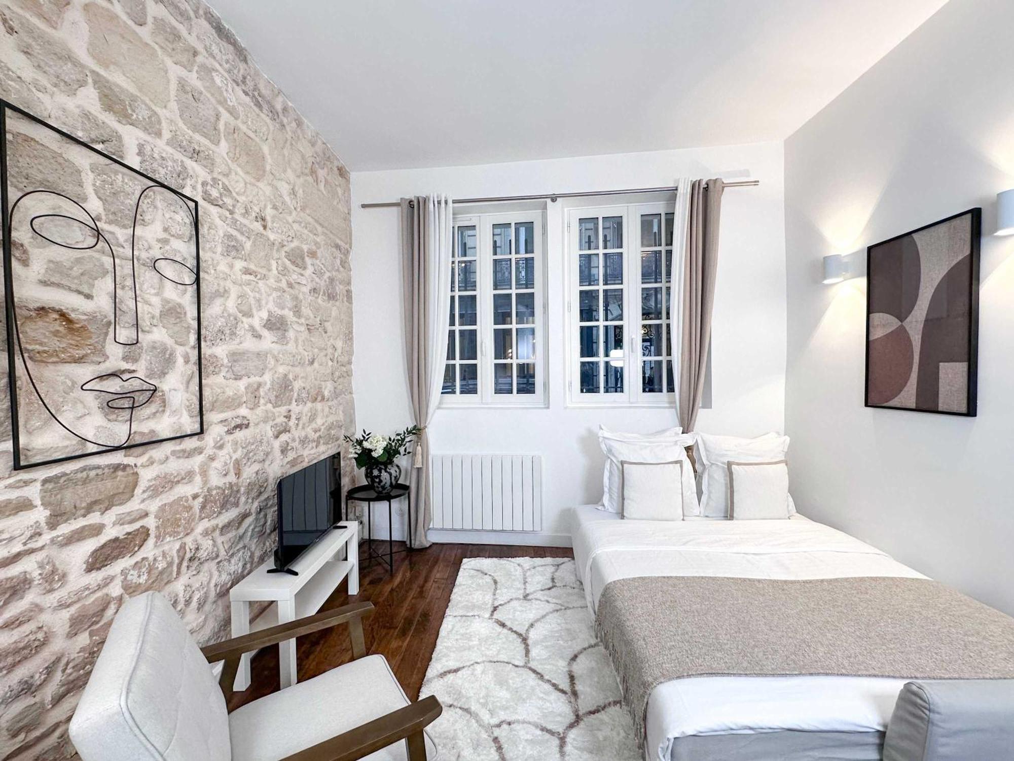 Stylish Studio In Le Marais Paris Eksteriør bilde